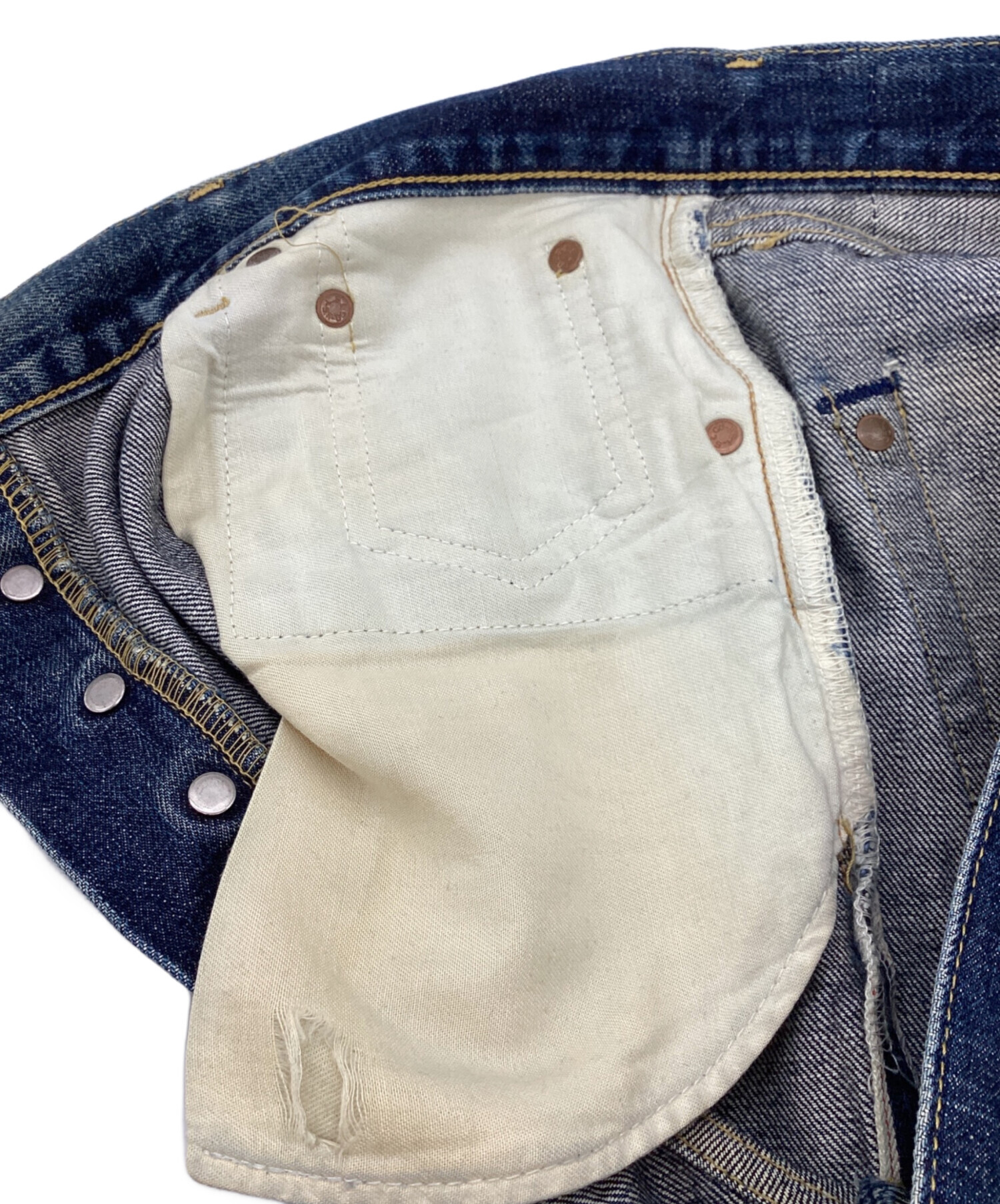 日*表様 Levis 702XX 復刻 BIGE デニム 刻印J22 日本製 9 中古・古着通販】LEVI'S (リーバイス) 702XX復刻セルビッチデニム