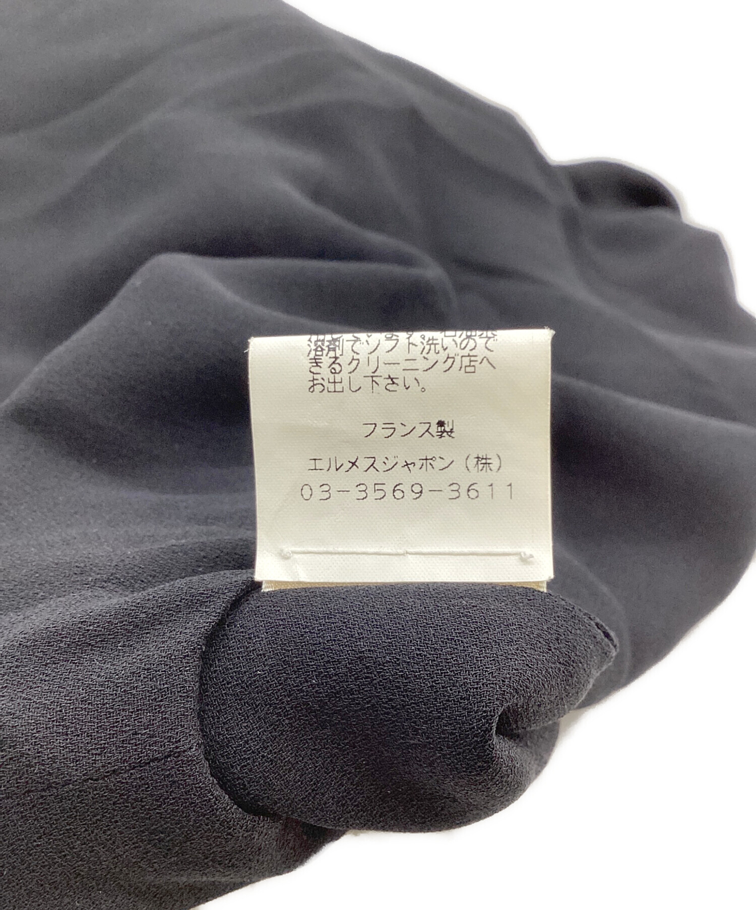 中古・古着通販】HERMES (エルメス) ノースリーブシルクワンピース