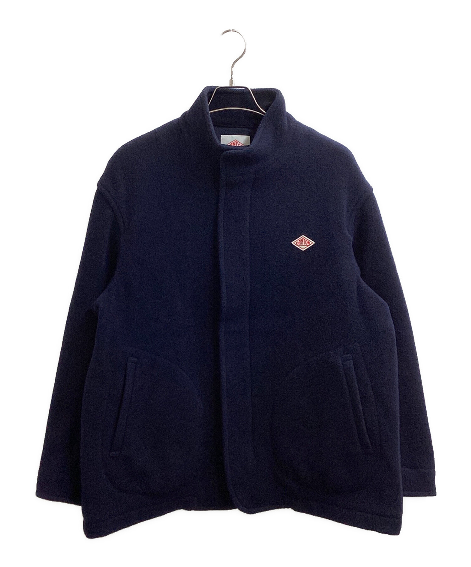 DANTON ダントン ジャケット 42 ネイビー モッサーノーカラー モッサ DANTON ノーカラージャケット サイズ42 ネイビー 8月下旬～9月下旬納期