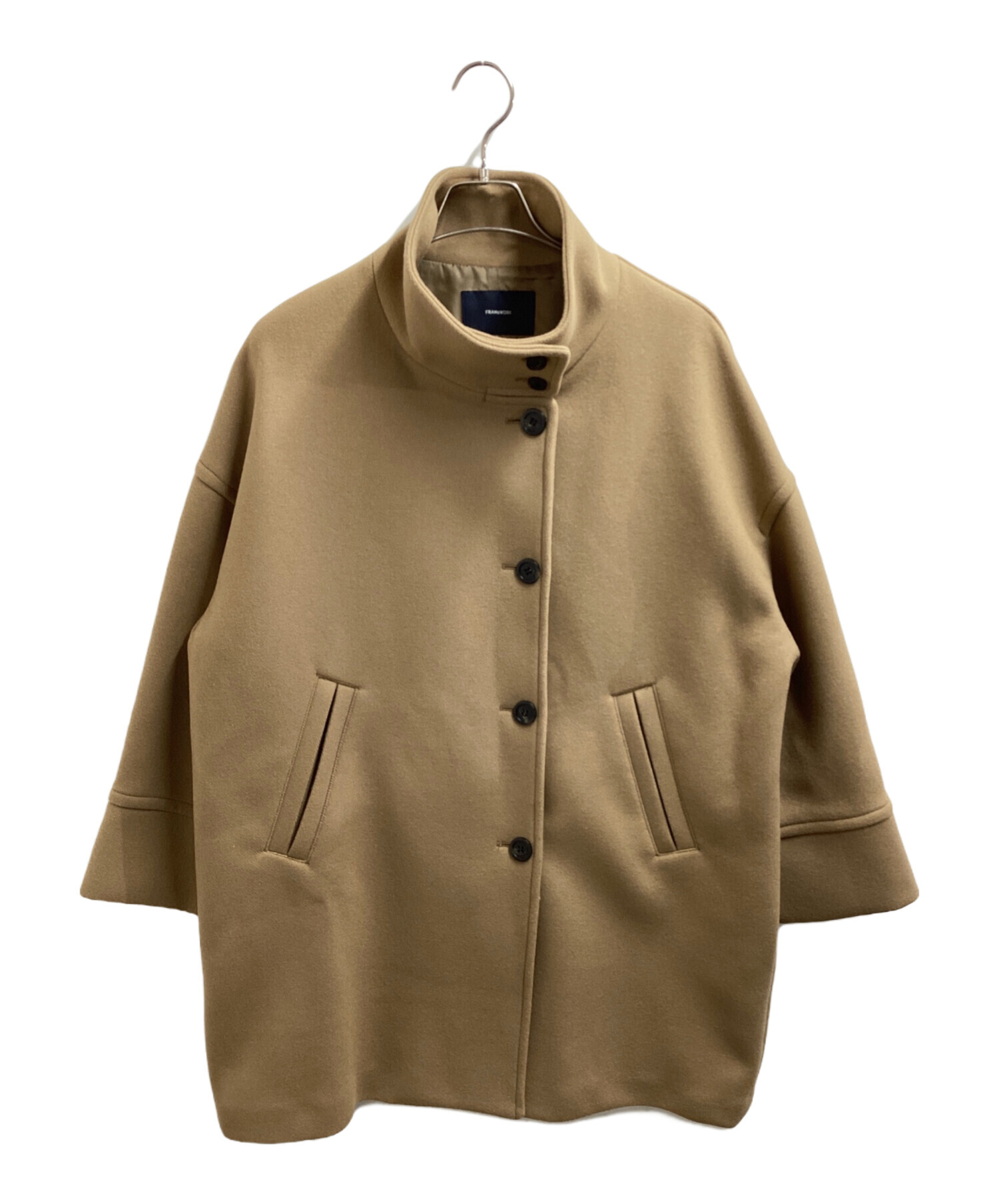 FRAMeWORK メルトンスタンドポンチョコート 中古・古着通販】FRAMeWORK (フレームワーク) メルトンスタンド