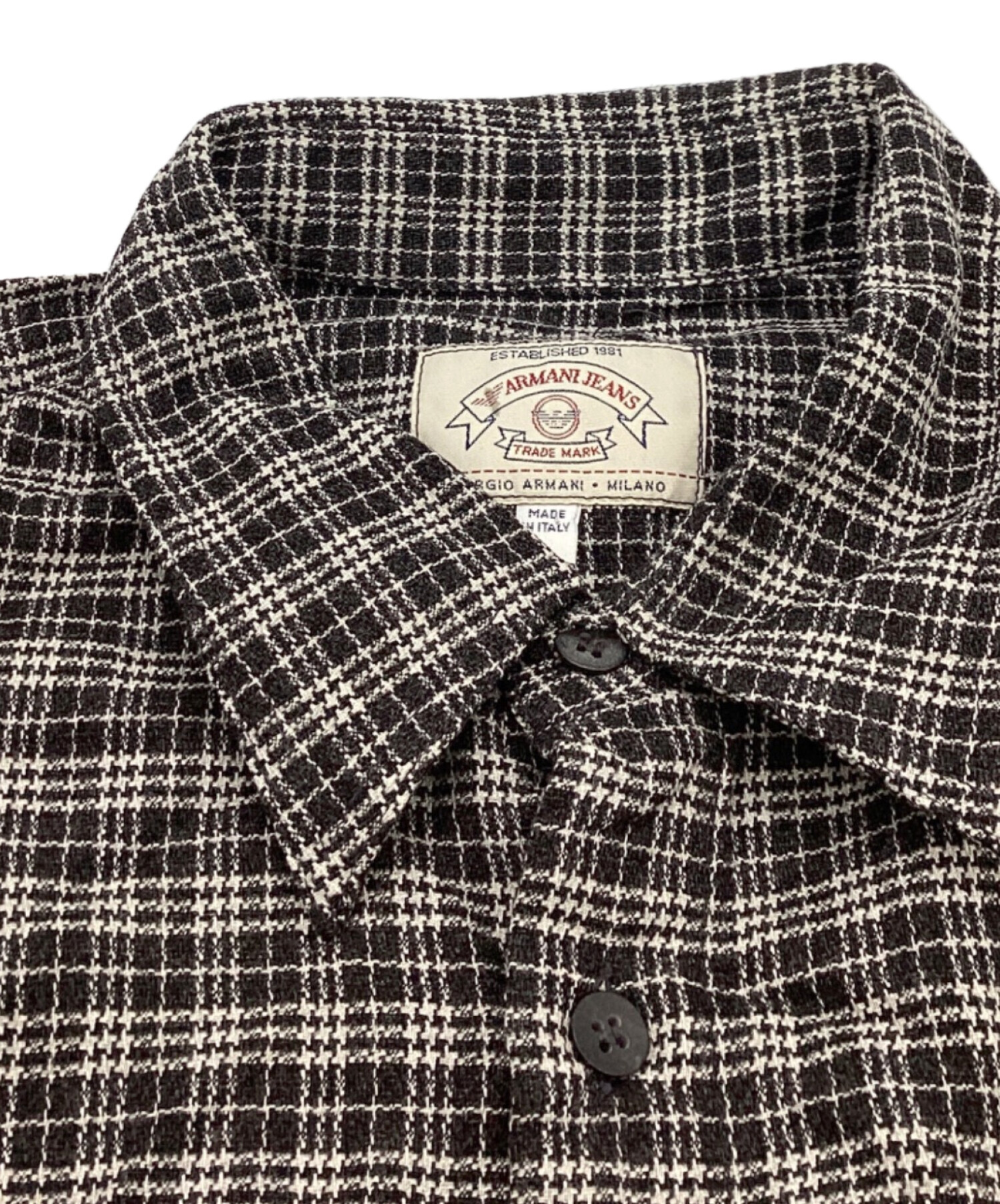 中古・古着通販】ARMANI JEANS (アルマーニジーンズ) チェックシャツ 