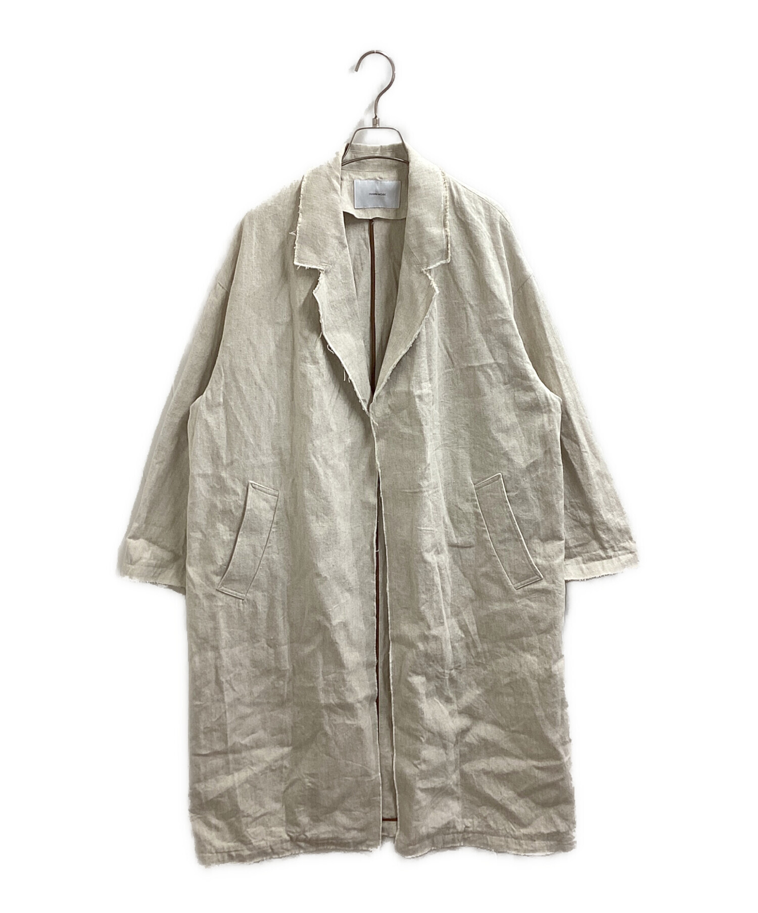 中古・古着通販】FRAMeWORK (フレームワーク) 綿麻プレーンコート
