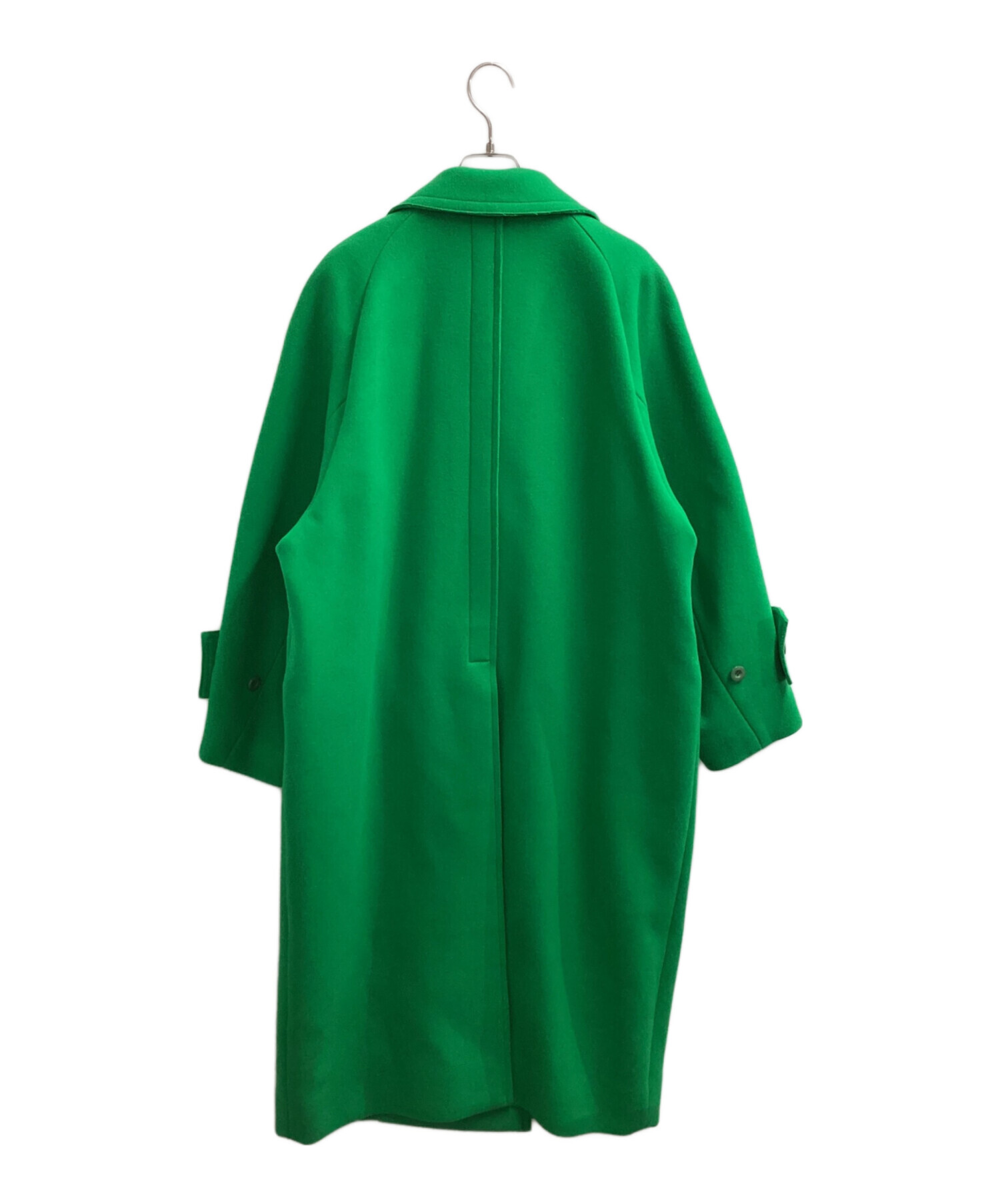 【極美品】メゾンスペシャル スーパー140シャンブレーダブルコート グリーン M 極美品】メゾンスペシャル スーパー140シャンブレーダブルコート