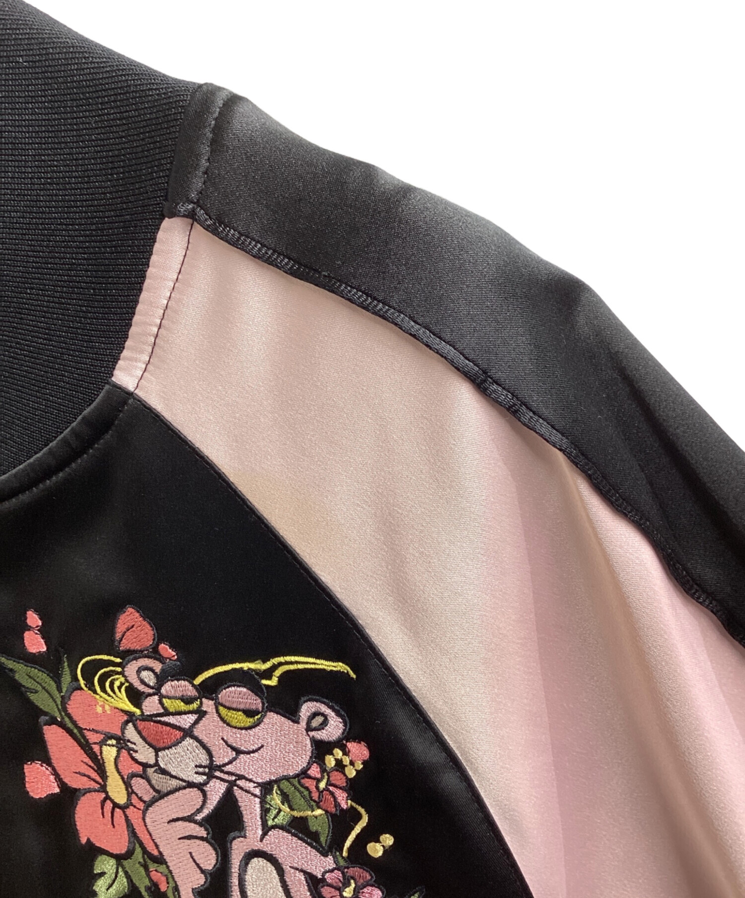 【中古】CHARM'S×ピンクパンサー　スカジャン 中古・古着通販】CHARM'S (チャームス) スカジャン / PINK PANTHER