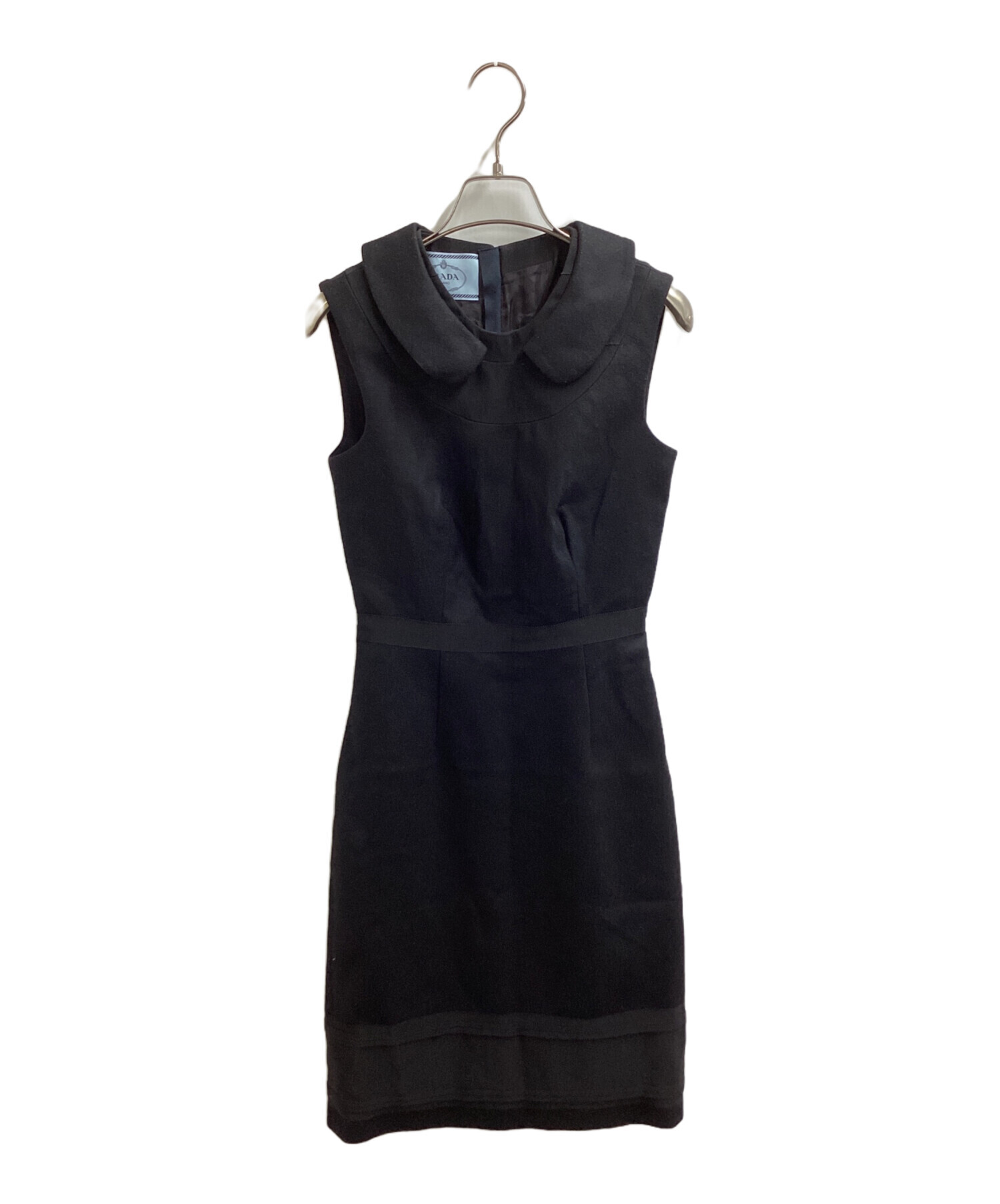 中古・古着通販】PRADA (プラダ) ラウンドカラーノースリーブウール