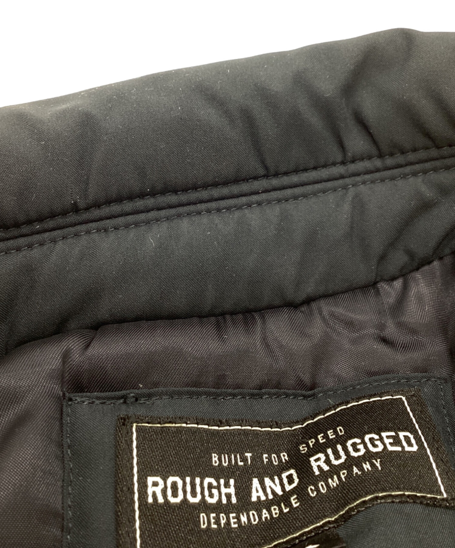 2023AW【ROUGH AND RUGGED】ナイロンダブルライダース　黒　3 50%OFF】ROUGH AND RUGGED/DOUBLES（BLACK）［ナイロンダブル