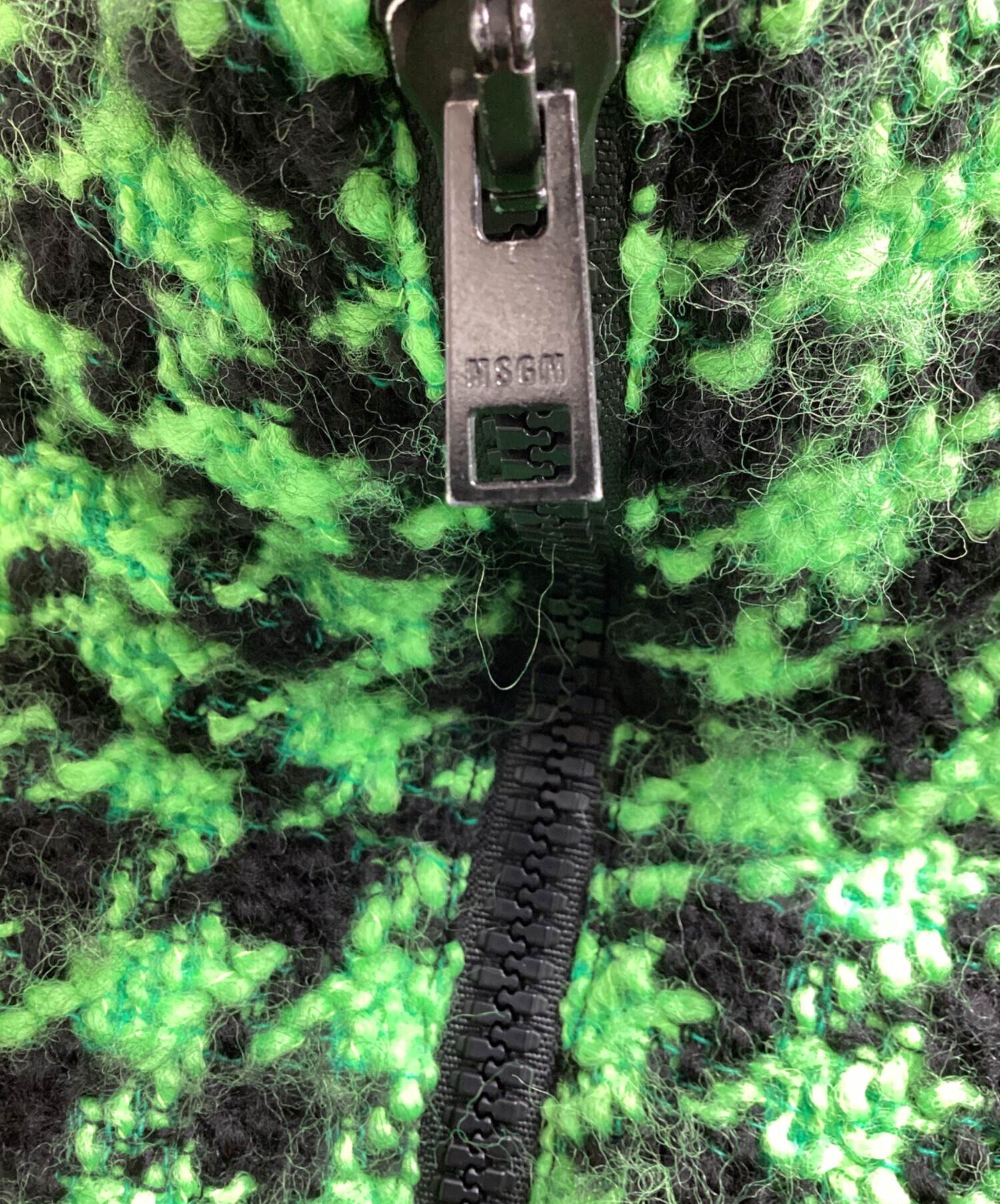 中古・古着通販】MSGM (エムエスジーエム) Tweed Down Jacket Green 