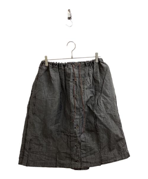 中古・古着通販】ISSEY MIYAKE Cotton-nylon blend button skirt gray