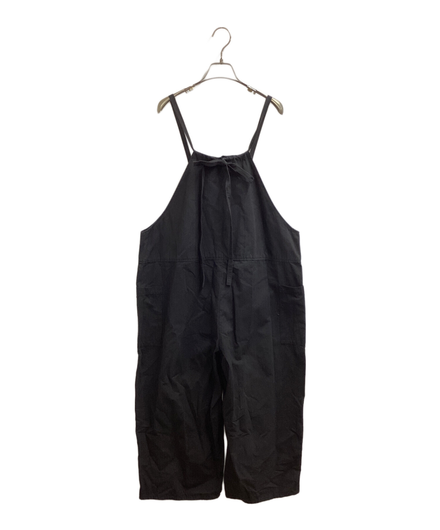 Gauze#(ガーゼ) ワークサロペット　BLACK 中古・古着通販】GAUZE# (ガーゼ) サロペット ブラック サイズ:FREE