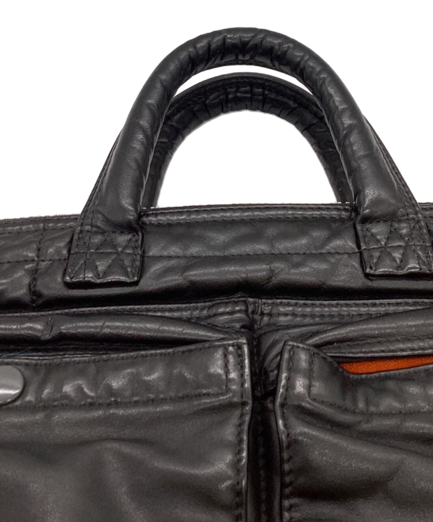 中古・古着通販】PORTER (ポーター) TANKER LEATHER BRIEFCASE