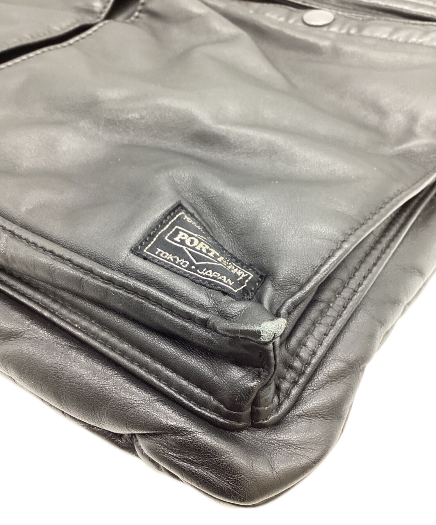 中古・古着通販】PORTER (ポーター) TANKER LEATHER BRIEFCASE