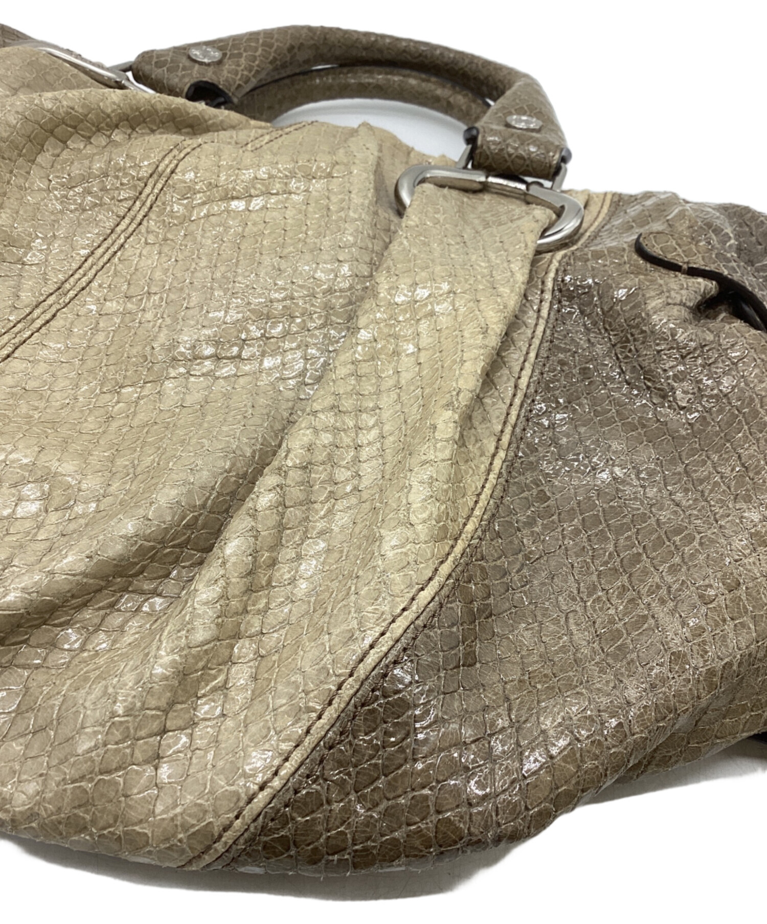 中古・古着通販】CELINE (セリーヌ) パイソン型押し2WAYバッグ / WD-SA 