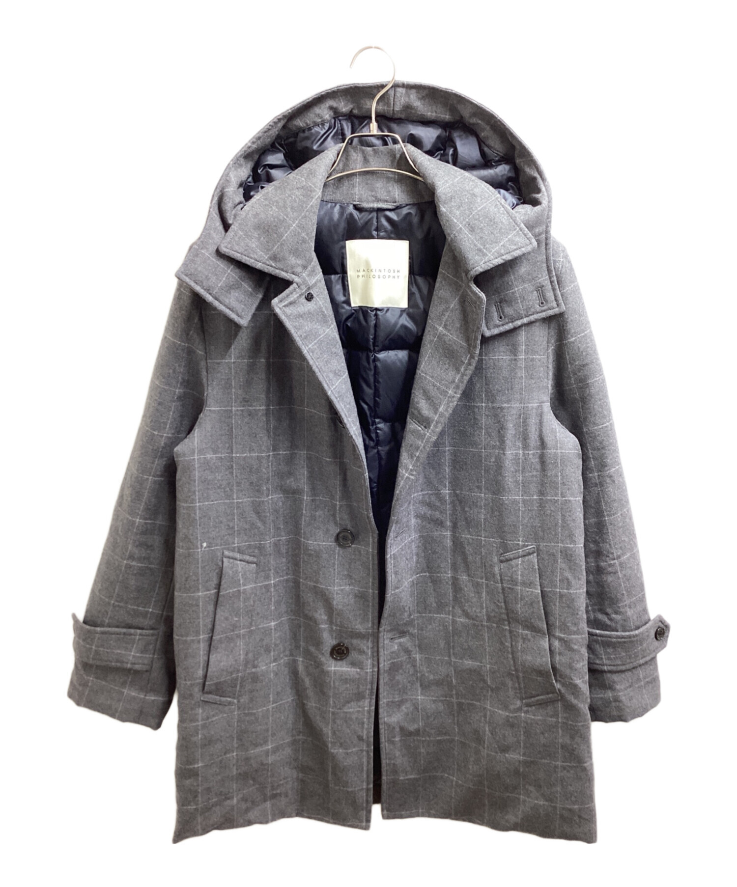 中古・古着通販】MACKINTOSH PHILOSOPHY Windowpane Check Down Coat