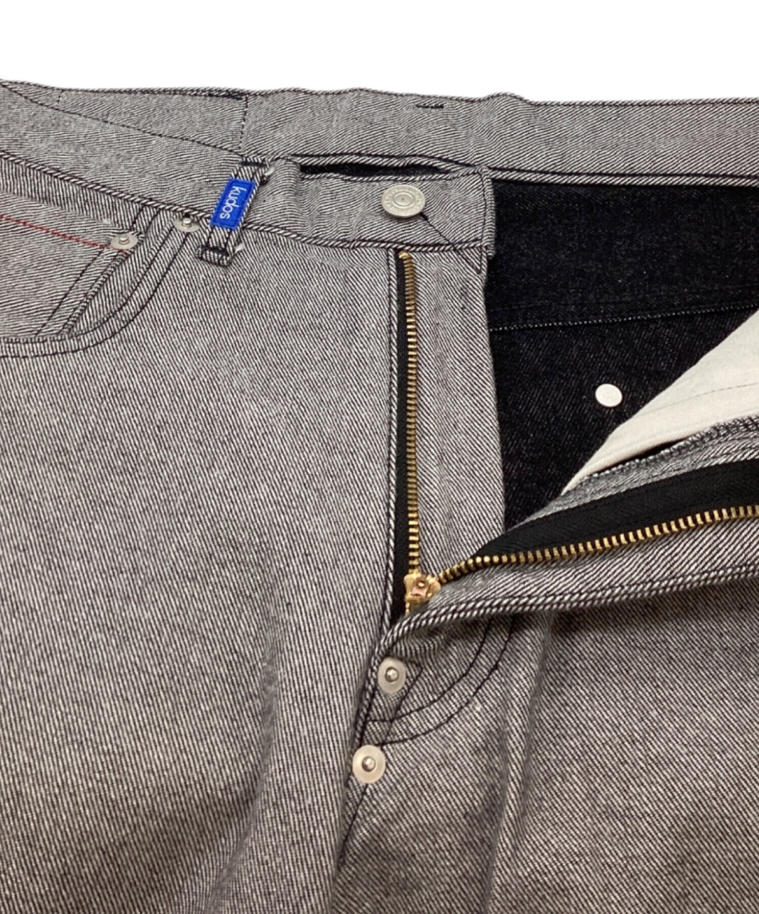 中古・古着通販】kudos (クードス) 2TONE DENIM PANTS / 2トーン