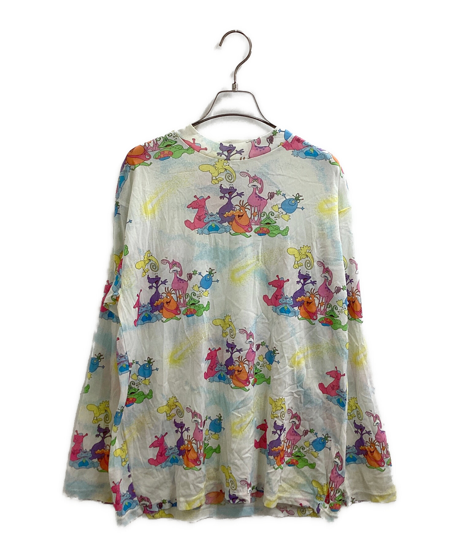 WATARU TOMINAGA 長袖カットソー カラフルプリント　パワーネット 中古・古着通販】WATARU TOMINAGA (ワタル トミナガ) Powernet Long