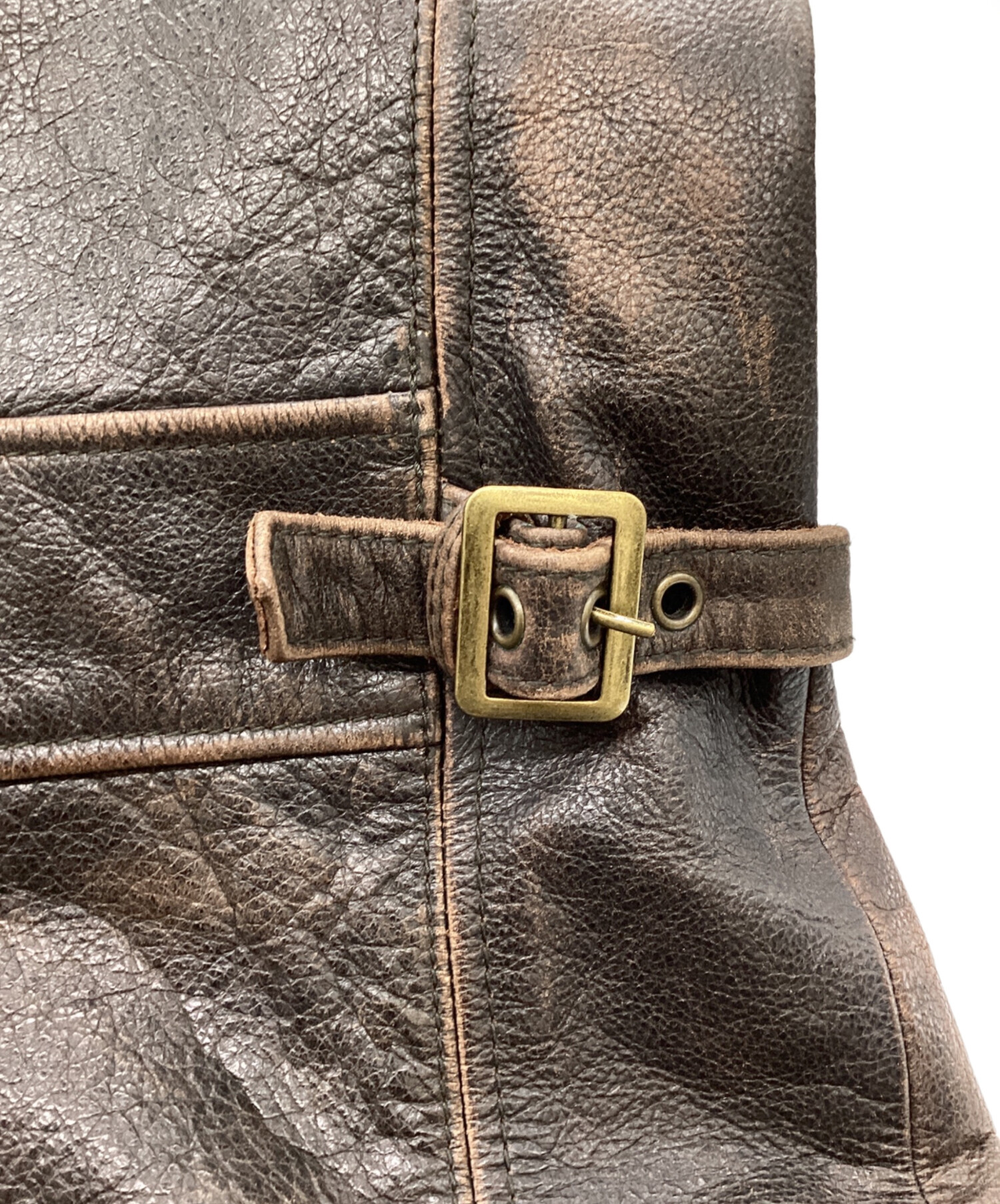 中古・古着通販】Eddie Bauer (エディーバウアー) レザージャケット