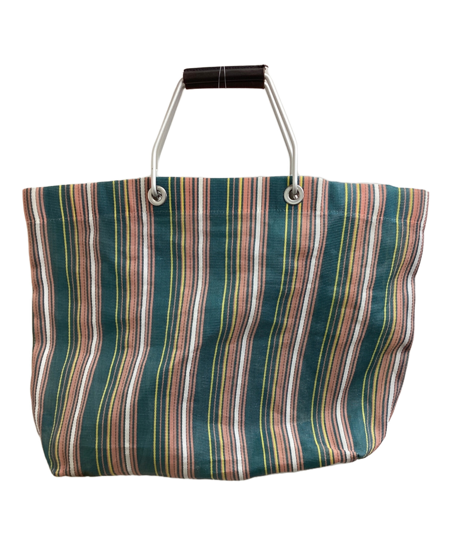 中古・古着通販】MARNI (マルニ) ストライプハンドバッグ グリーン 
