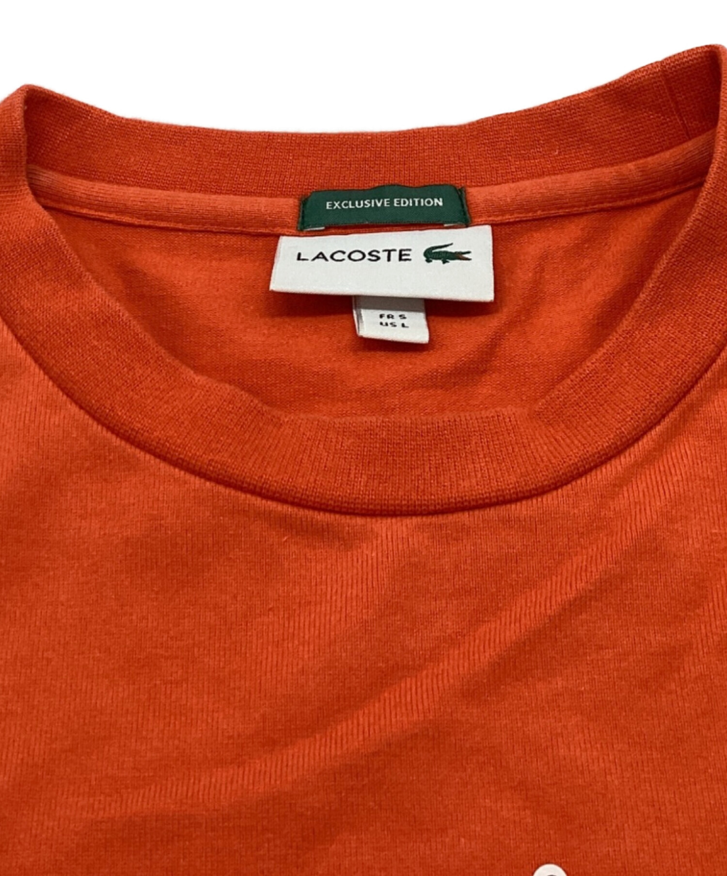 中古・古着通販】LACOSTE (ラコステ) 長袖Tシャツ オレンジ サイズ:L 