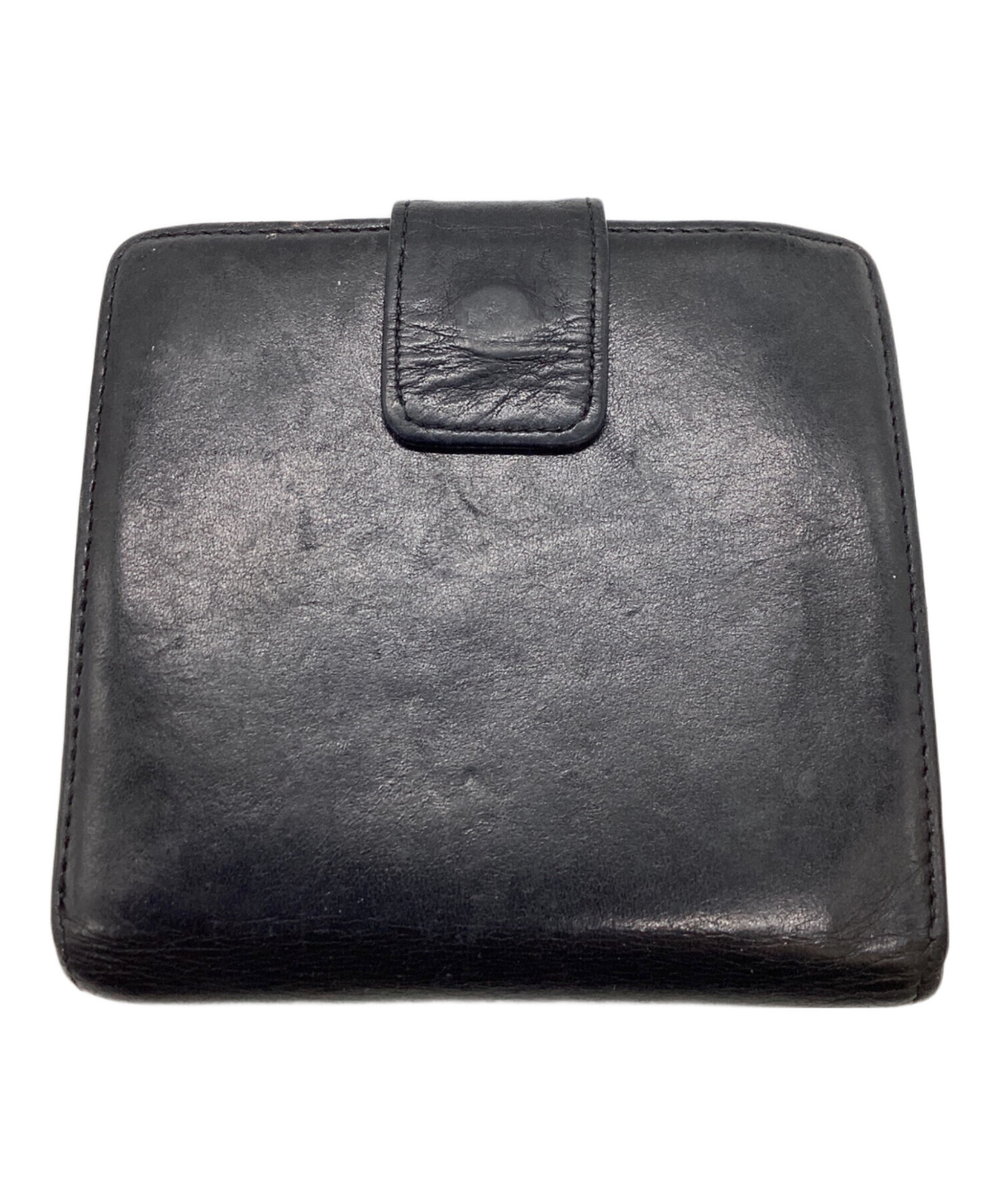 中古・古着通販】Y's (ワイズ) GLOSSY SMOOTH LEATHER SMALL WALLET