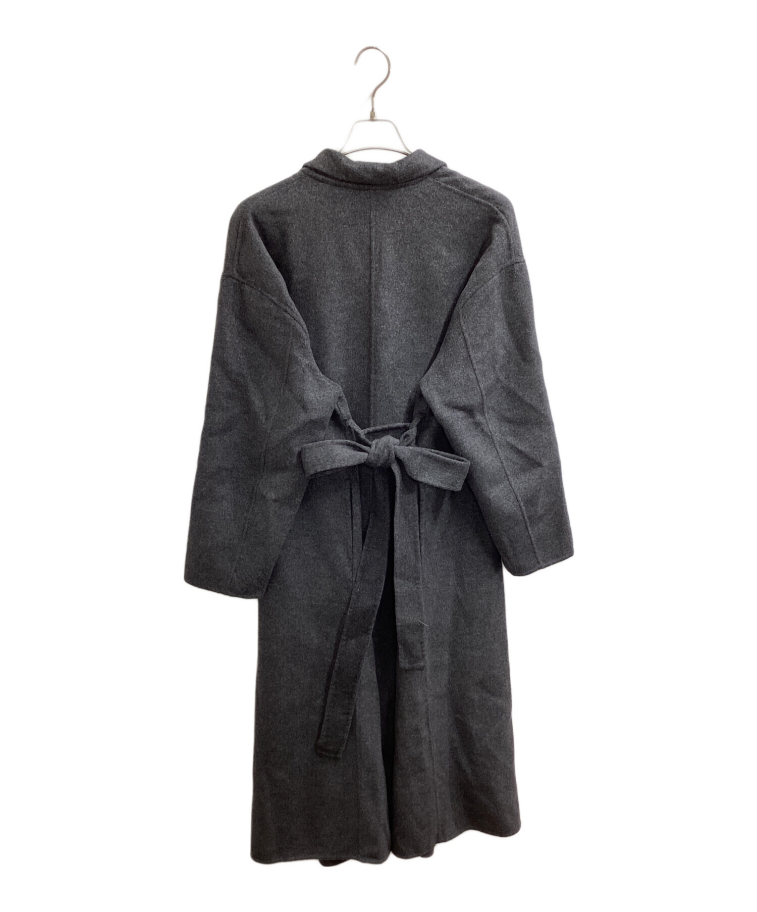 【中古】スピック&スパン 24AW ロングチェスターカラーコート リボンベルト 36 茶 24020200208040 レディース 中古・古着通販】Spick and Span (スピックアンドスパン) super160s