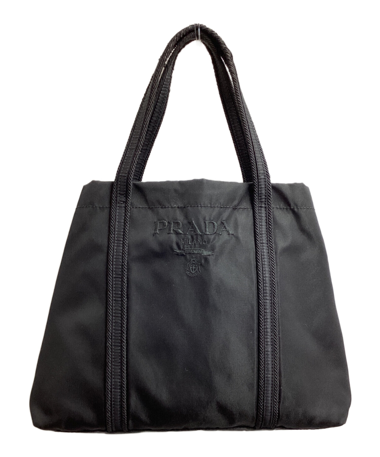 【PRADA】ナイロン　トートバッグ　ブラック　BN0678 中古・古着通販】PRADA (プラダ) ナイロン刺繍ミニトートバッグ