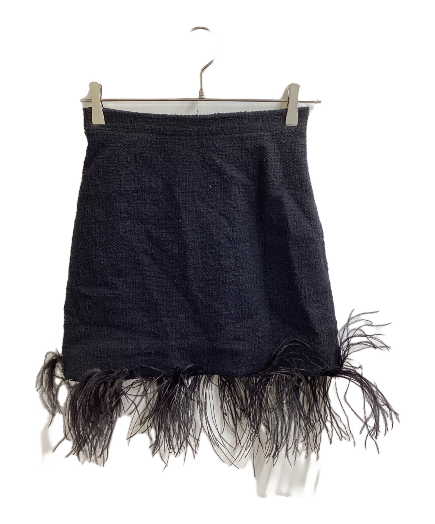 中古・古着通販】Patou (パトゥ) フェザー コットンツイード ミニ