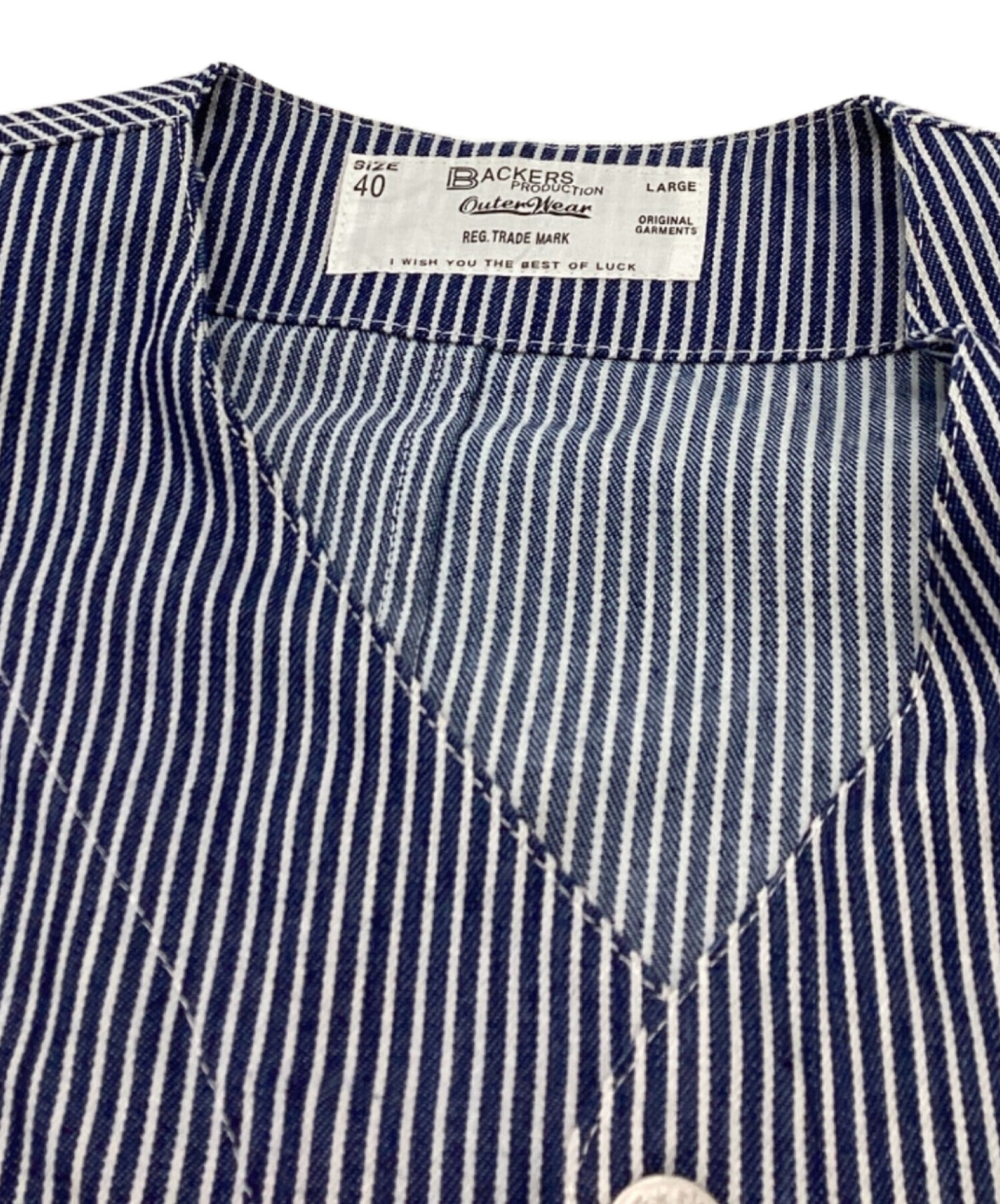 中古・古着通販】Backers (バッカーズ) ストライプカバーオール / K78