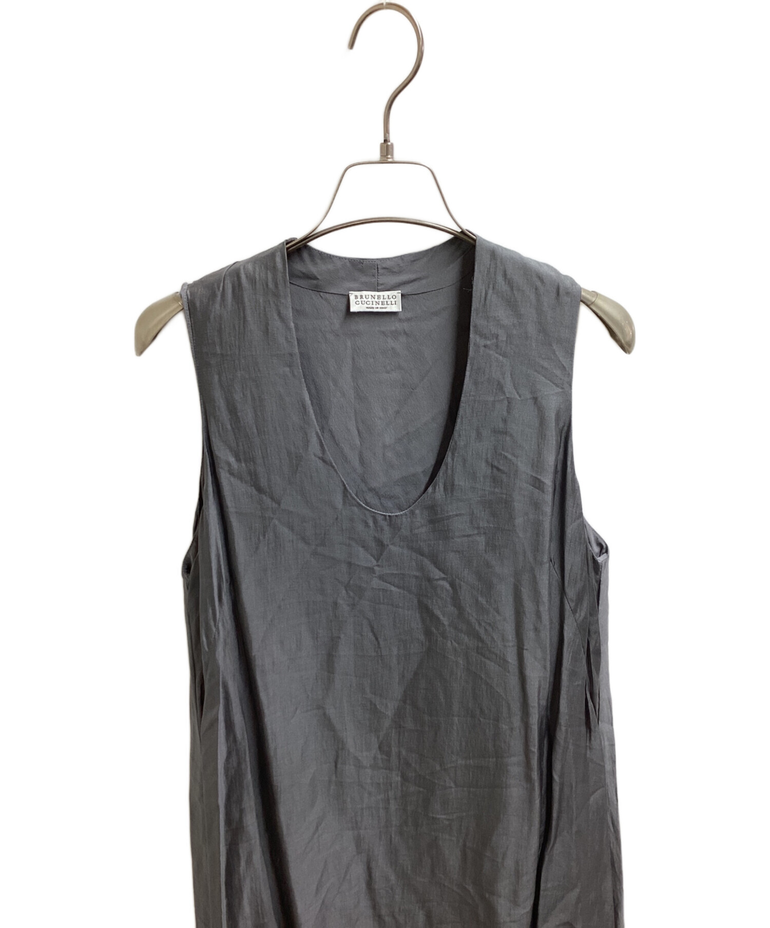 BRUNELLO CUCINELLI ノースリーブワンピース 中古・古着通販】BRUNELLO CUCINELLI (ブルネロクチネリ) ノースリーブ