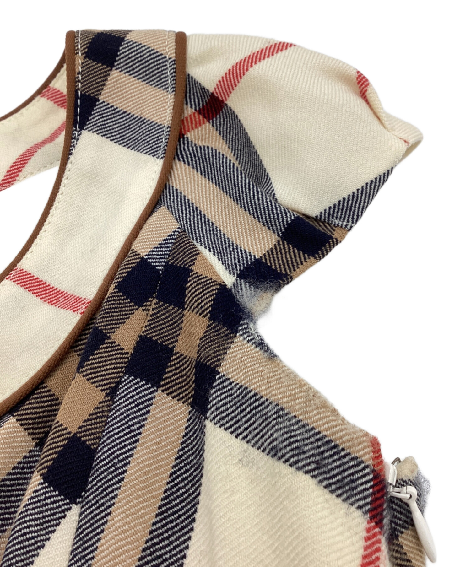 中古 バーバリーブルーレーベル ワンピース 36サイズ 茶系 ベージュ