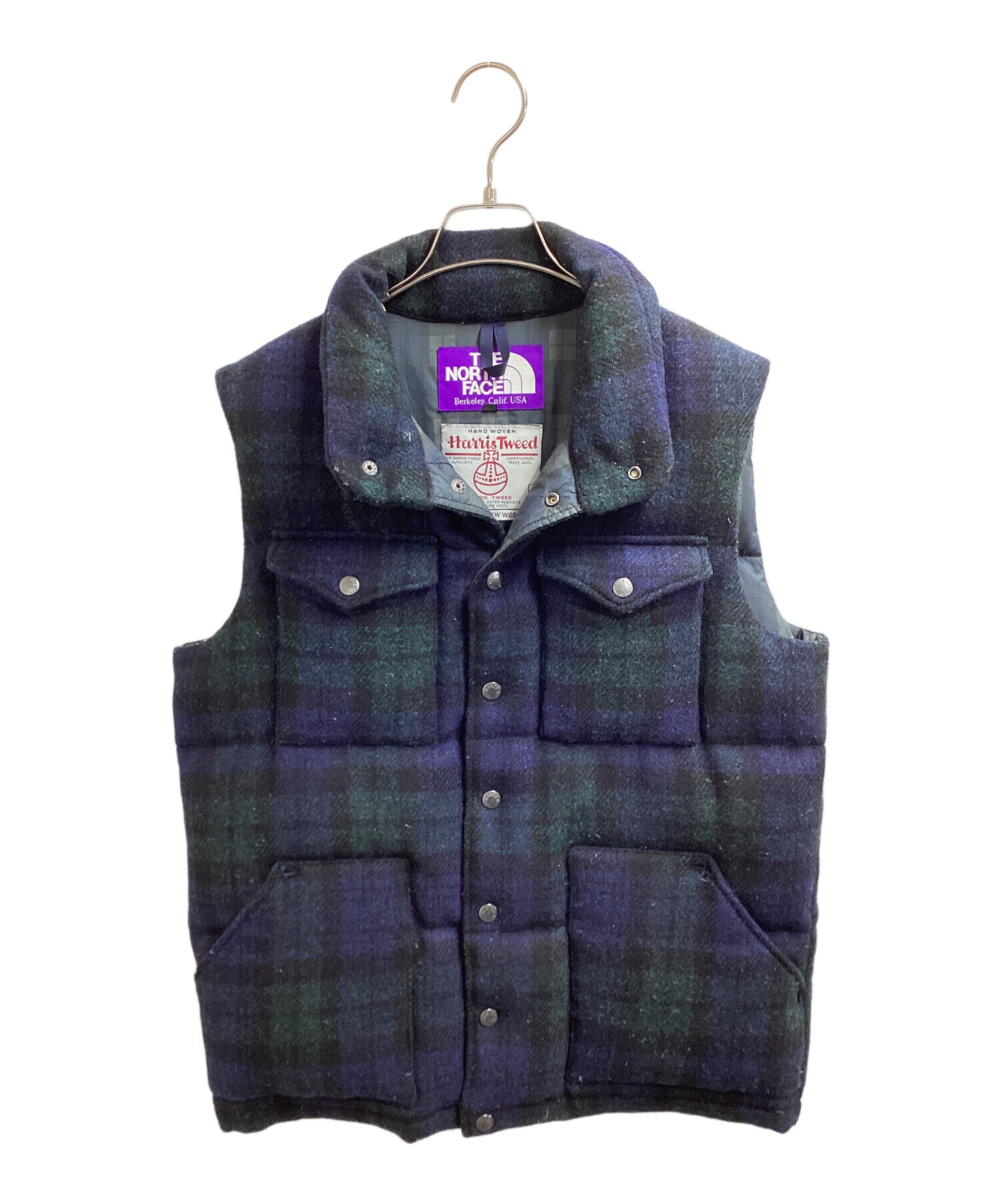 THE NORTH FACE Harris Tweed ダウンベスト限定版 中古・古着通販】THE NORTHFACE PURPLELABEL Harris Tweed (ハリス