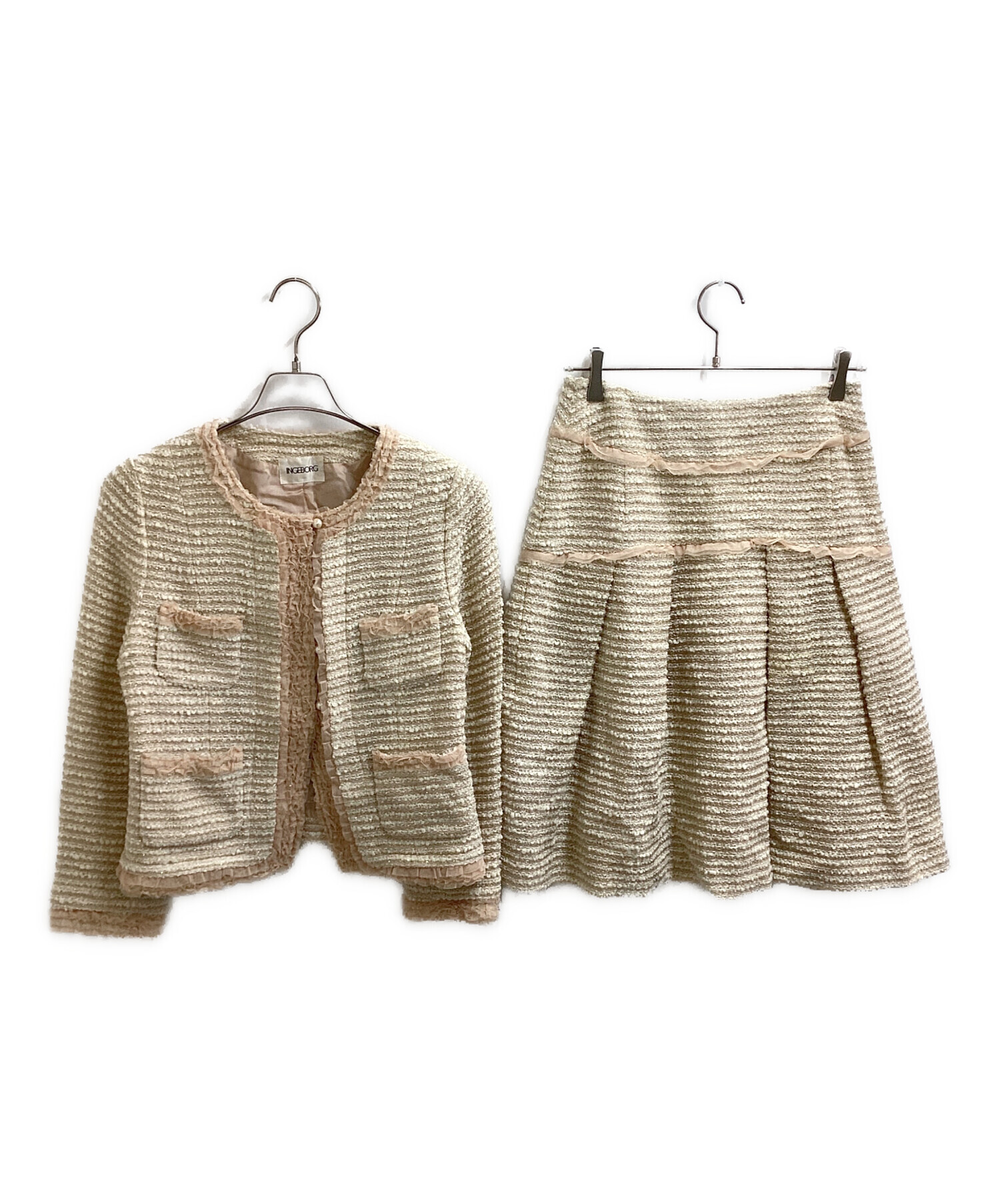 中古・古着通販】INGEBORG (インゲボルグ) ツイードセットアップ