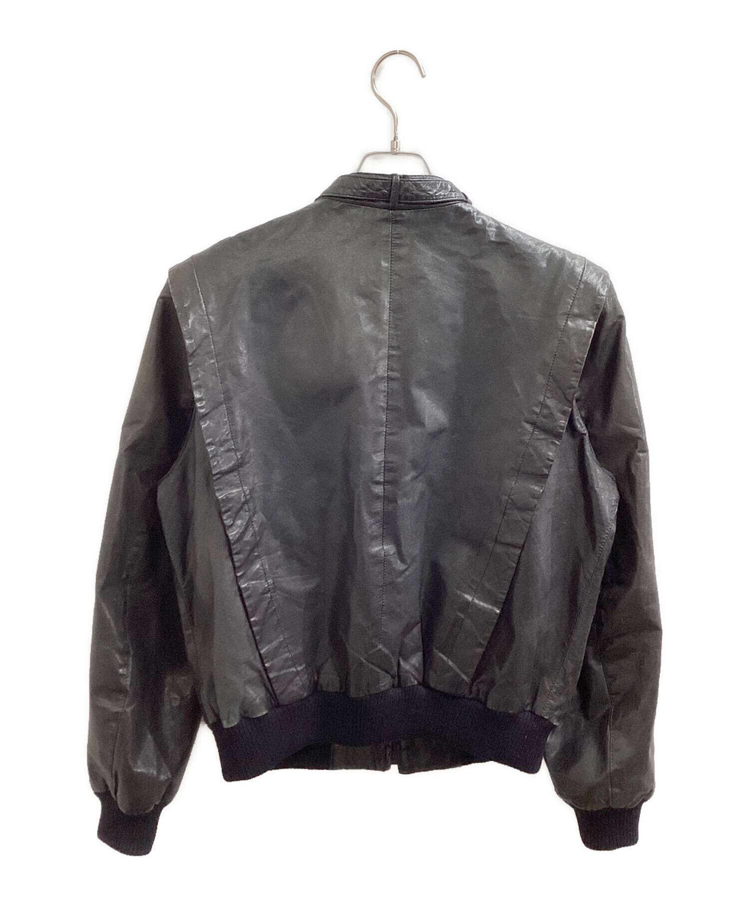 ヴィンテージ GAS ガス レザージャケット イタリア製 ブラック 40 中古・古着通販】CASABLANCA LEATHER (カサブランカレザー) レザー
