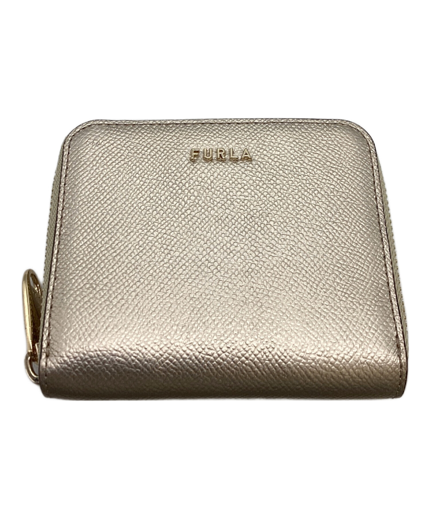 値下げ半額以下★FURLA ゴールド ケース 中古・古着通販】FURLA (フルラ) CLASSIC S ZIP AROUND WALLET