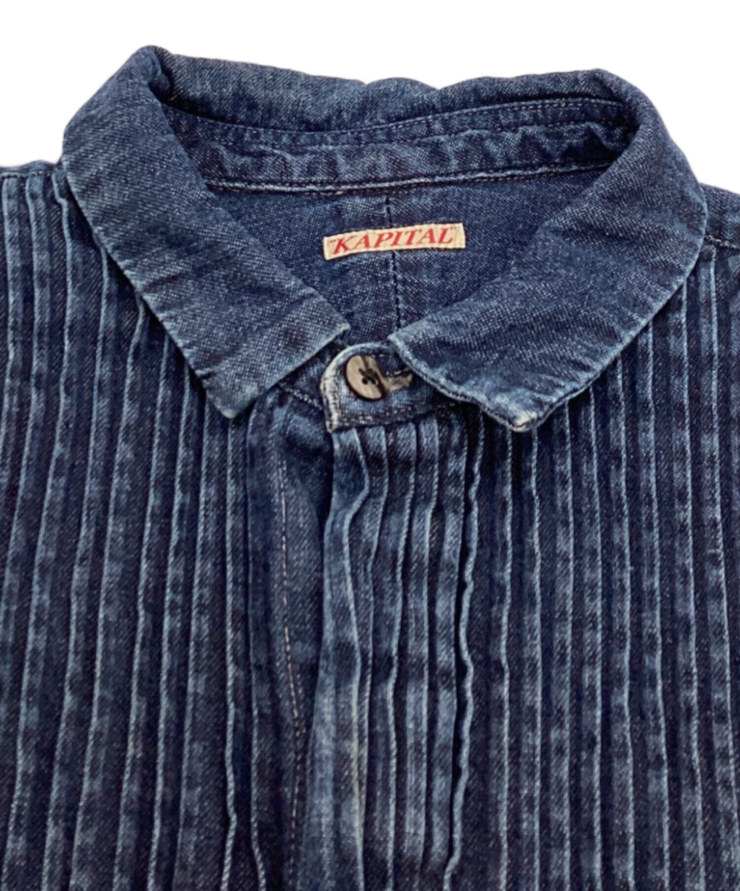 中古・古着通販】KAPITAL (キャピタル) シャツデニムピンタックシャツ