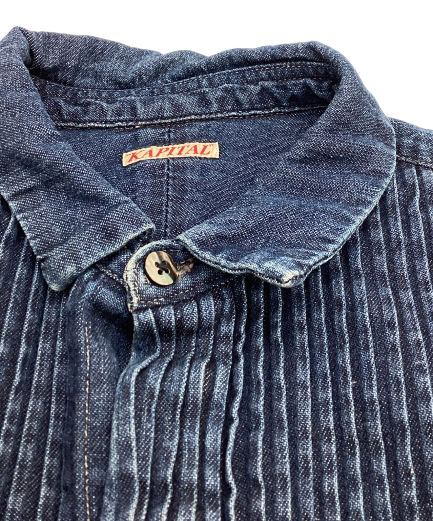 KAPITAL キャピタル シャツデニムピンタックシャツワンピース サイズ1 
