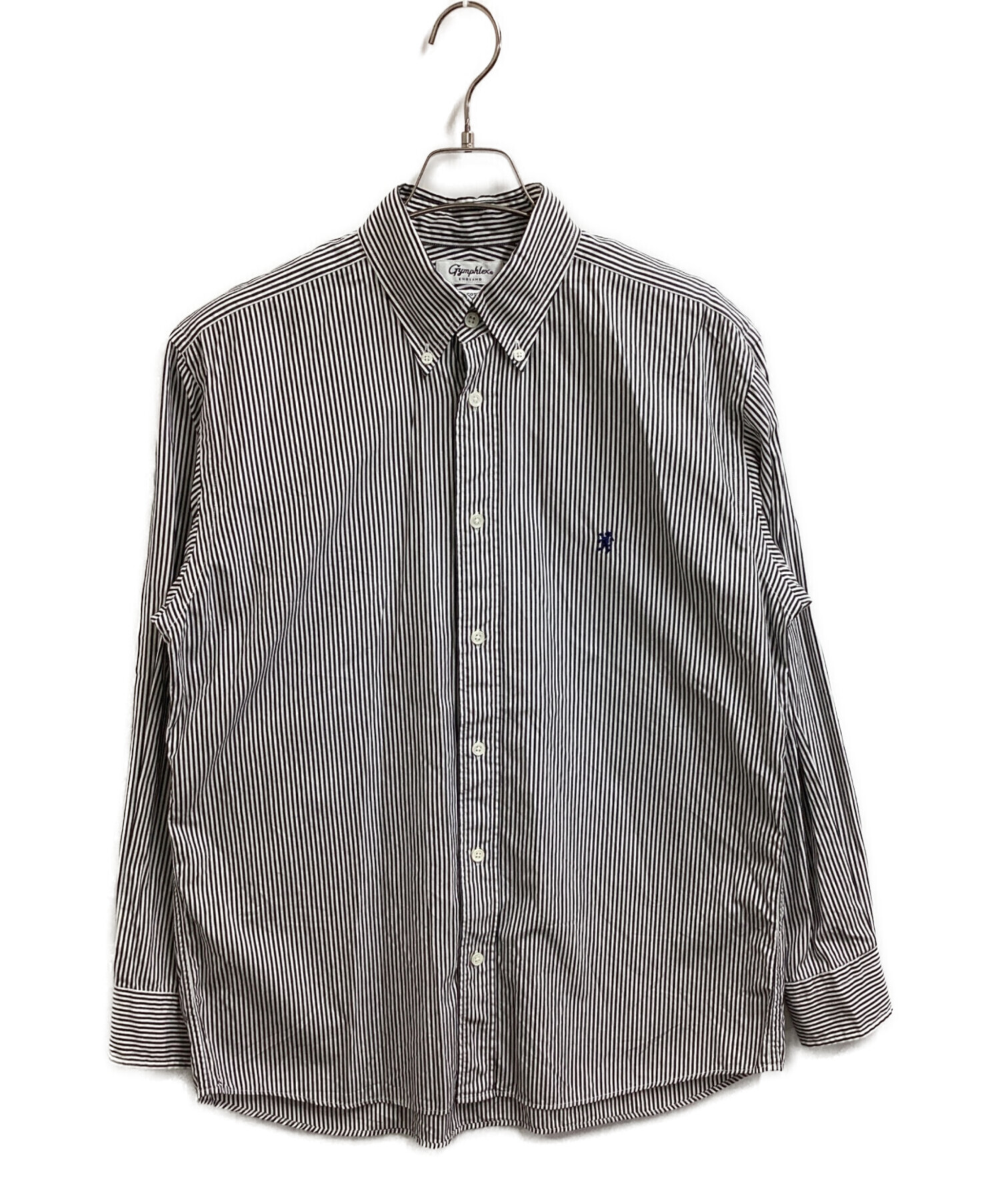 中古・古着通販】Gymphlex (ジムフレックス) COTTON STRIPE SHIRT / GY 