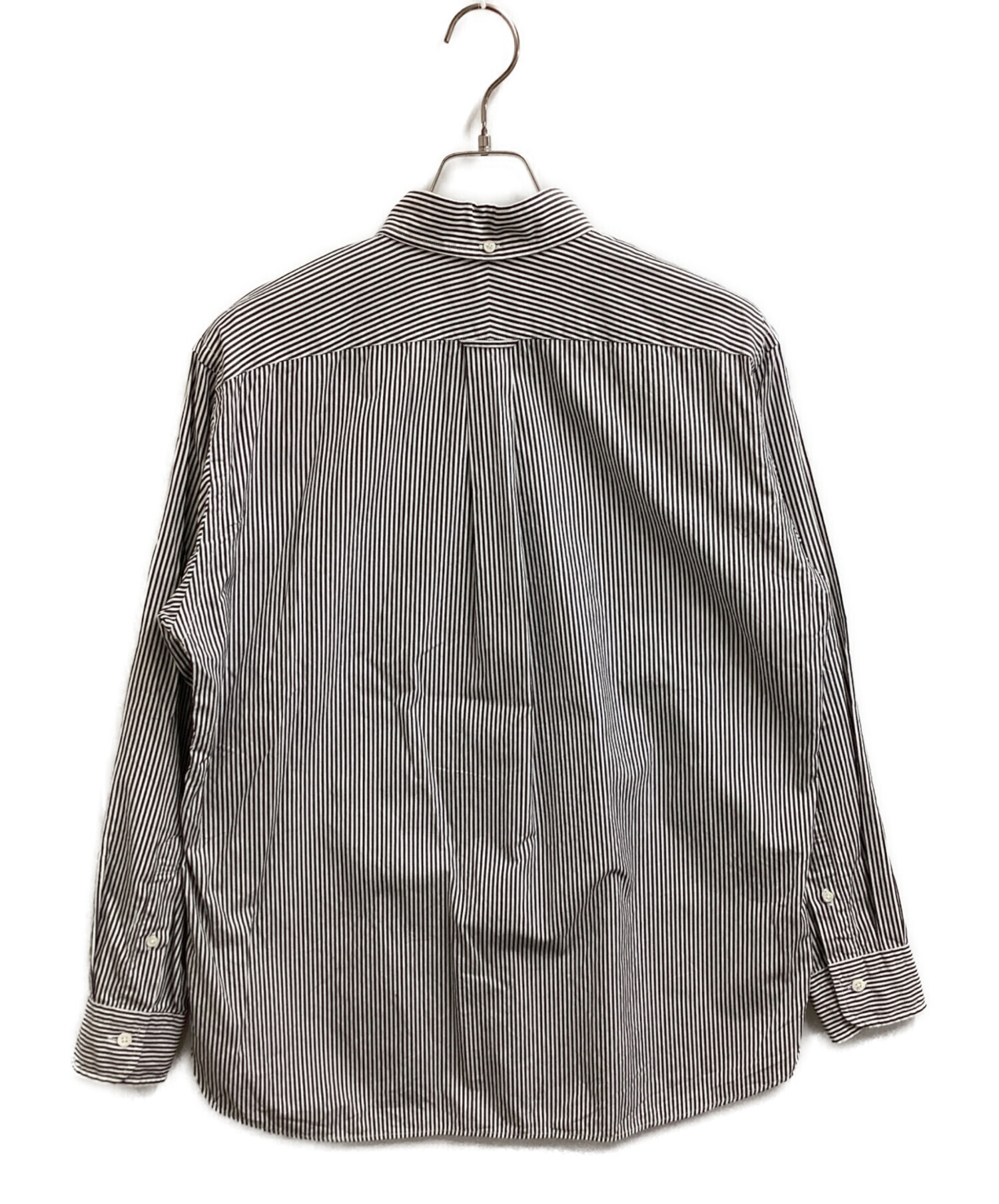 中古・古着通販】Gymphlex (ジムフレックス) COTTON STRIPE SHIRT / GY 