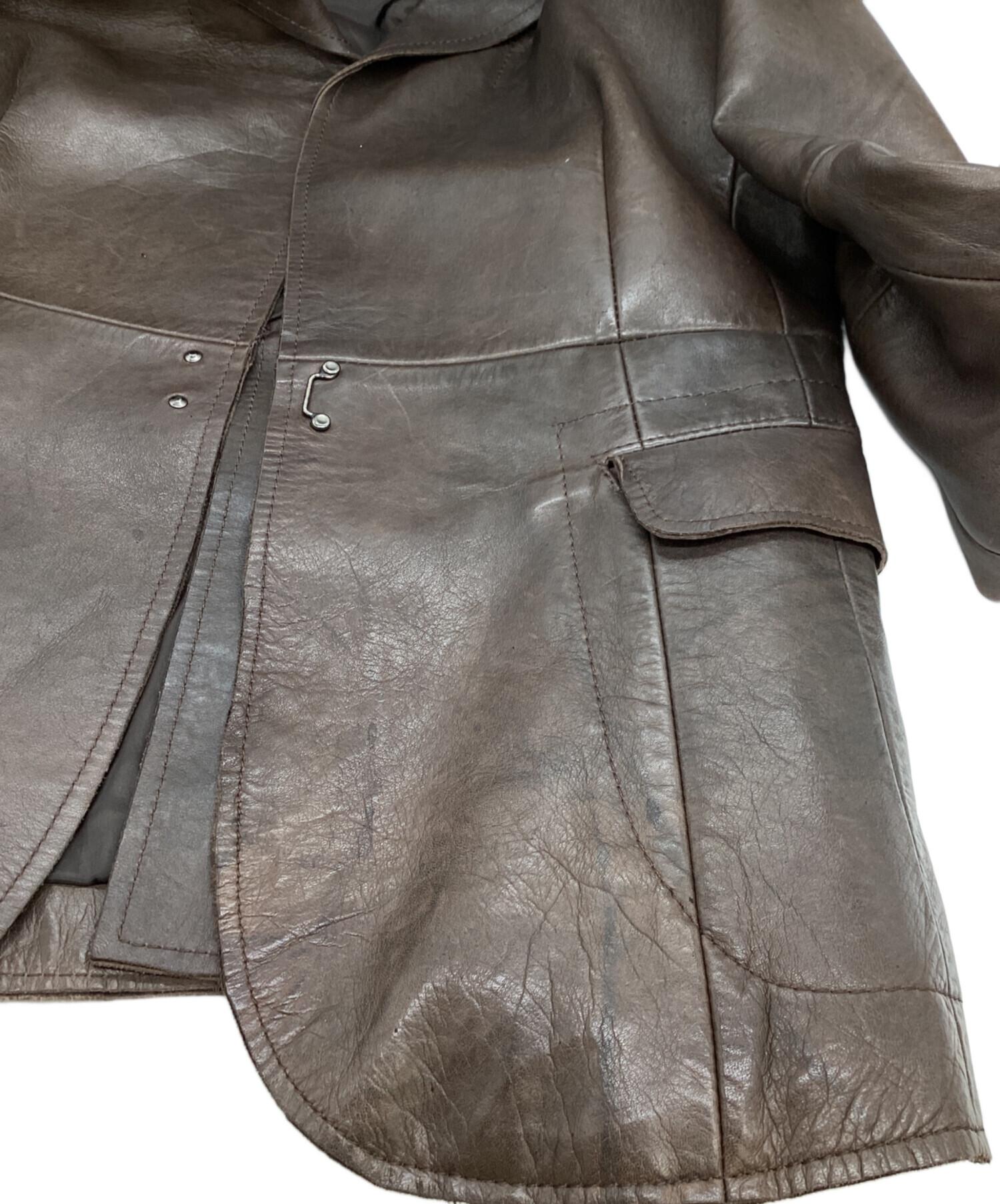 中古・古着通販】MIHARA YASUHIRO (ミハラヤスヒロ) レザーテーラード 