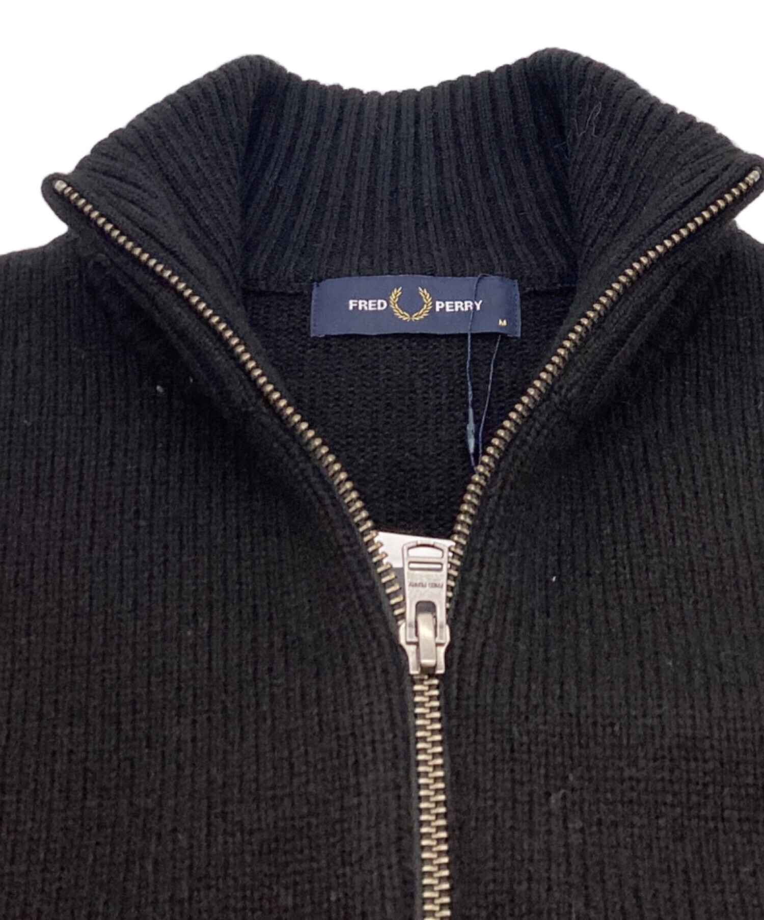 中古・古着通販】FRED PERRY (フレッドペリー) RIBBED SLEEVE HALF ZIP