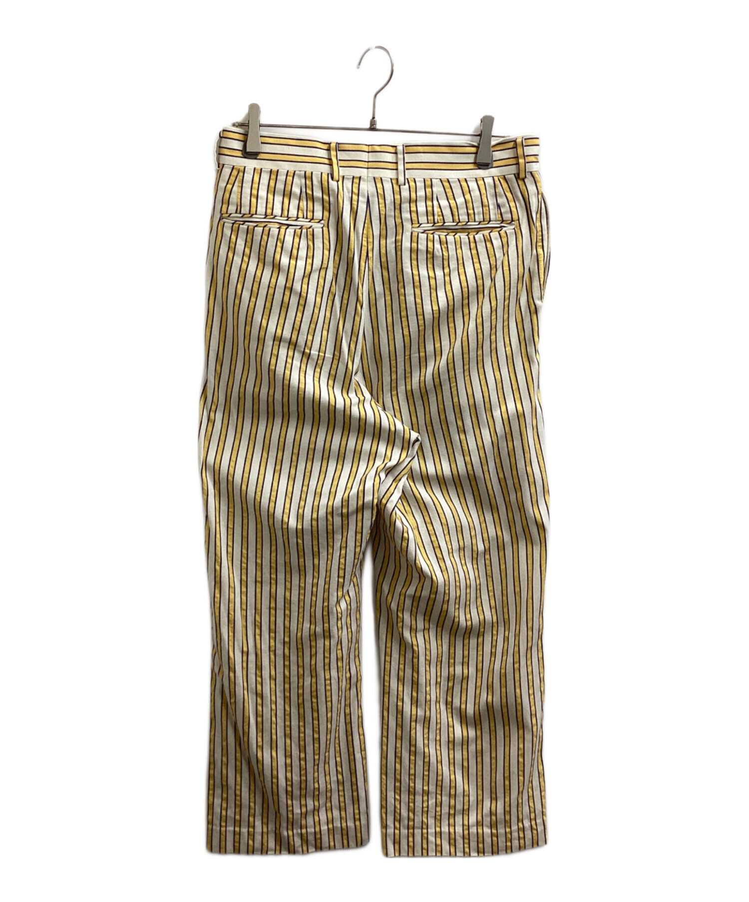 中古・古着通販】NEAT (ニート) LAL STRIPE パンツ イエロー×パープル