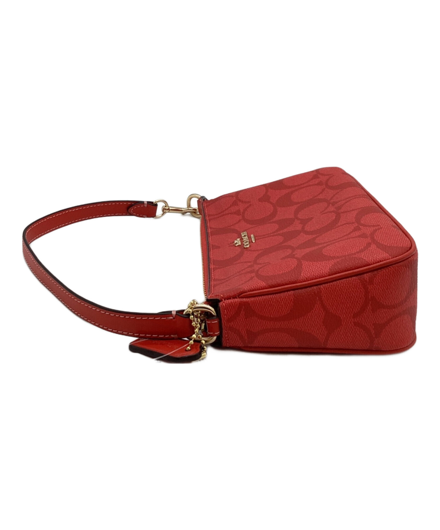 中古・古着通販】COACH (コーチ) ミニショルダーバッグ C3308 レッド