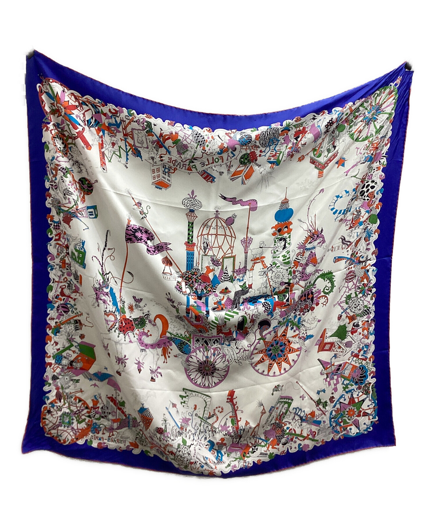 中古・古着通販】HERMES (エルメス) スカーフ カレ90 La Folle Parade