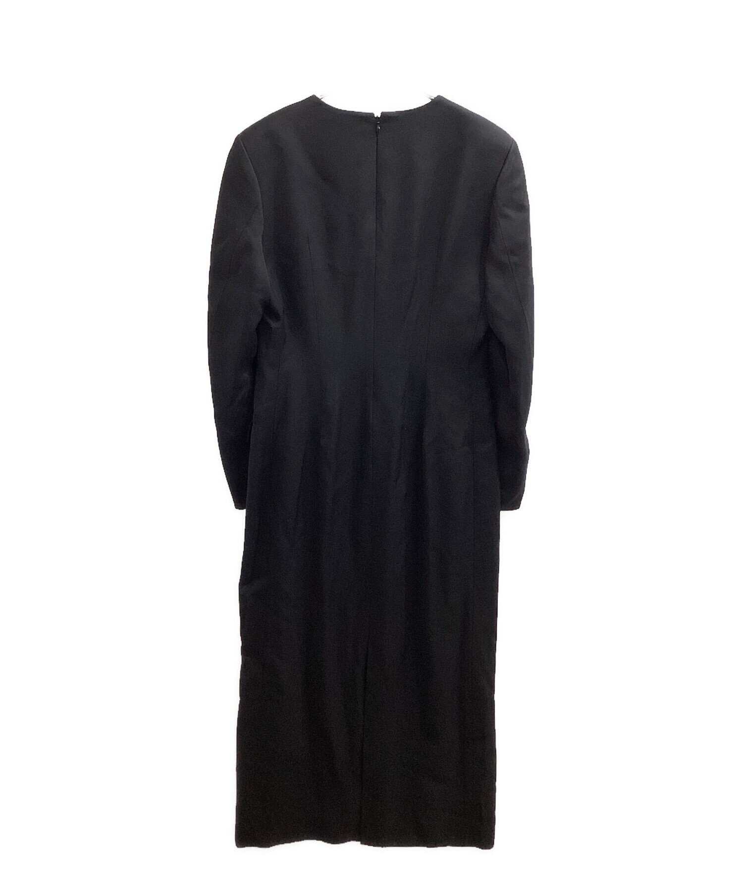 中古・古着通販】ALUNC (アルン) マスキュリンロングドレス / Vネック 