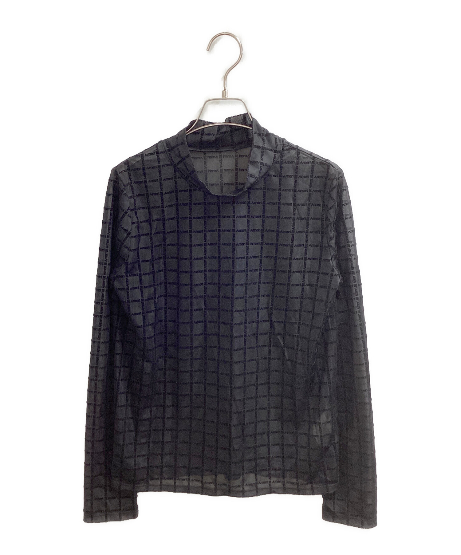 中古・古着通販】AMERI (アメリ) NEW LOGO MONOGRAM PLAID SKIN TOP 