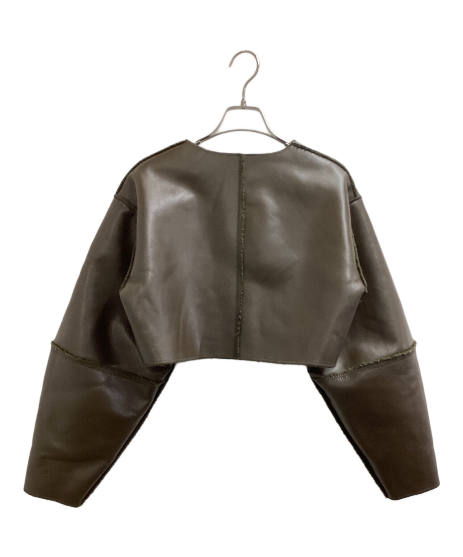 中古・古着通販】Ameri (アメリ) BOA COLLARLESS REVERSIBLE SHORT 