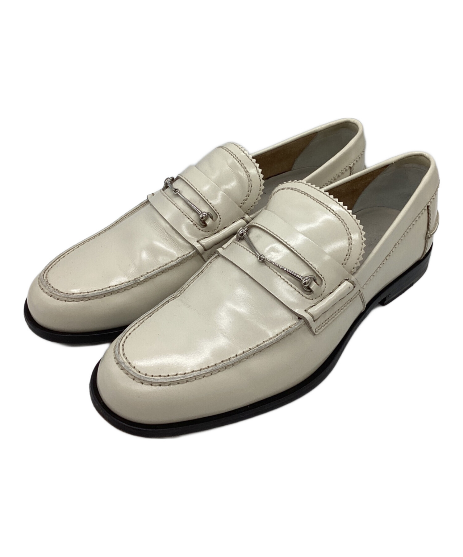 中古・古着通販】GUCCI (グッチ) ビットローファー 286771 ホワイト