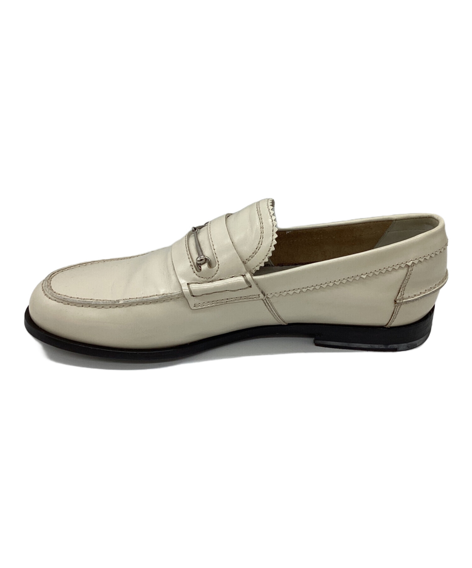 中古・古着通販】GUCCI (グッチ) ビットローファー 286771 ホワイト