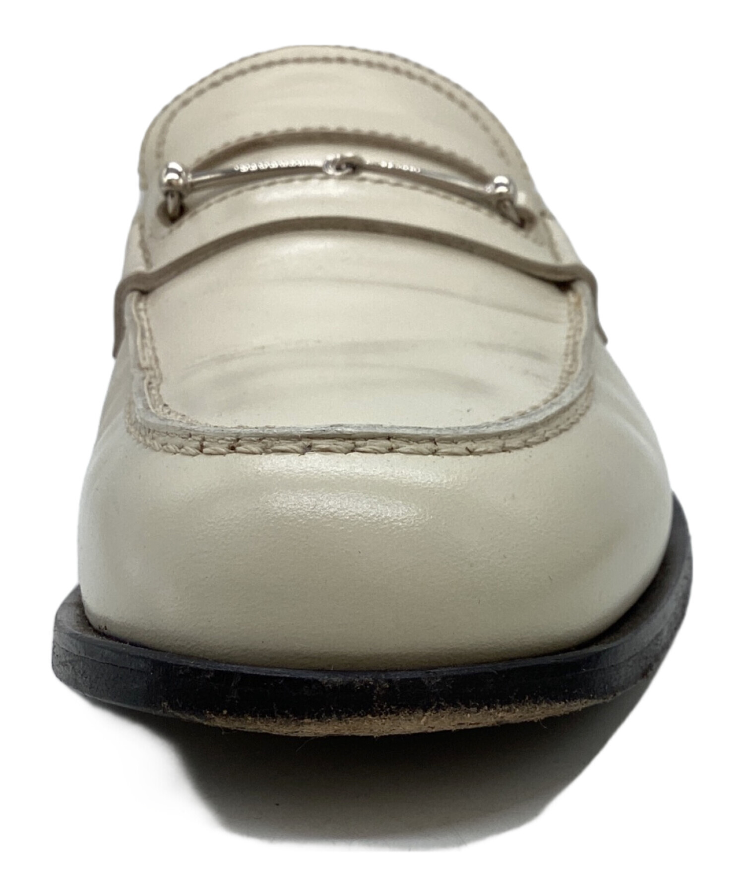 中古・古着通販】GUCCI (グッチ) ビットローファー 286771 ホワイト