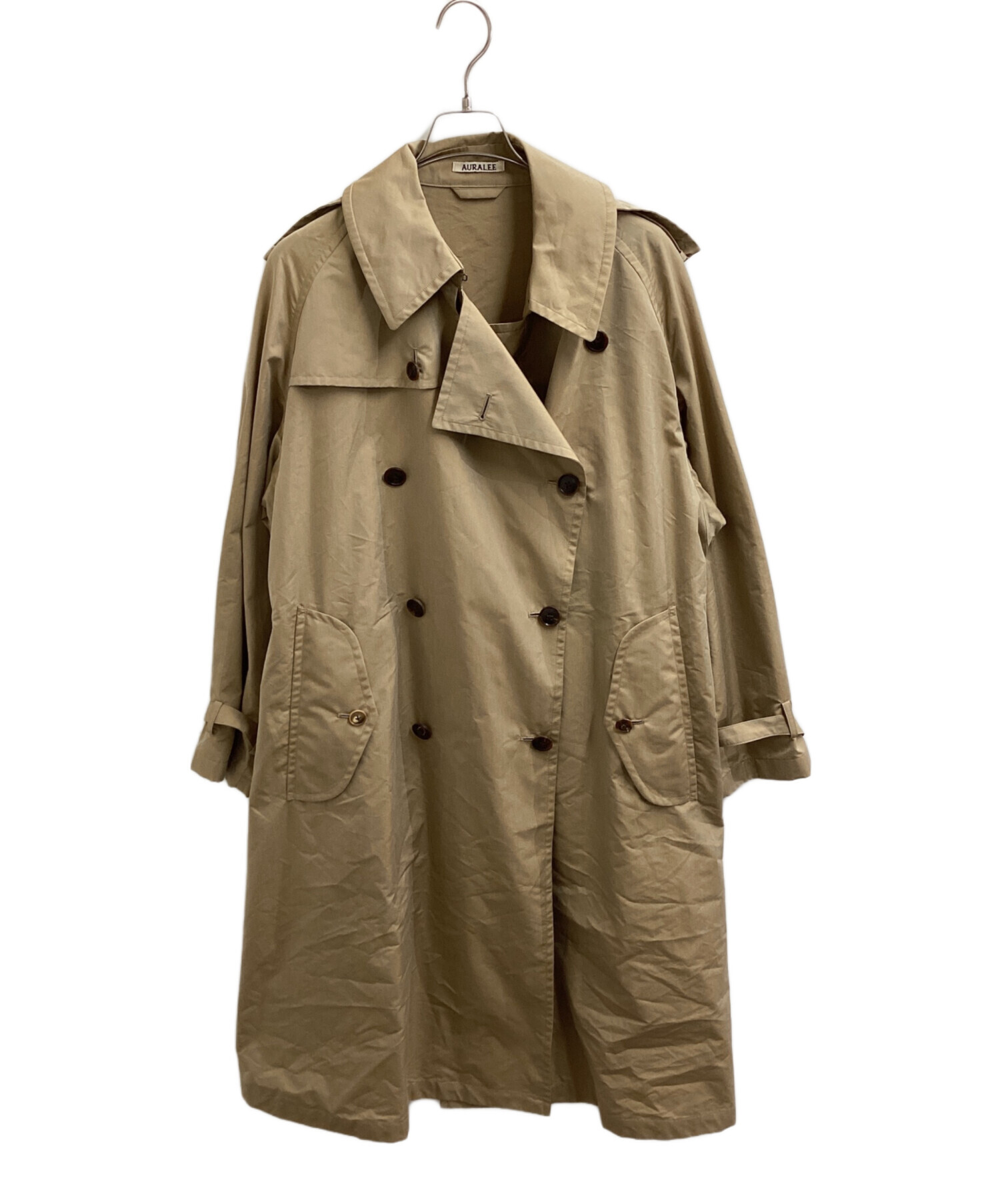 中古・古着通販】AURALEE (オーラリー) FINX POLYESTER BIG TRENCH
