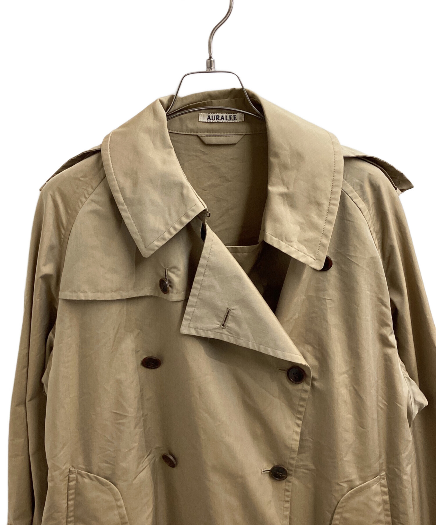 中古・古着通販】AURALEE (オーラリー) FINX POLYESTER BIG TRENCH